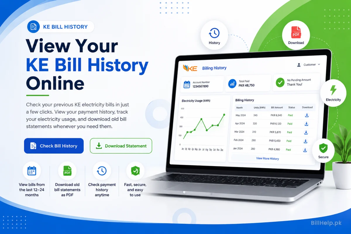 How to Check and Download Past K-Electric Billing History Online