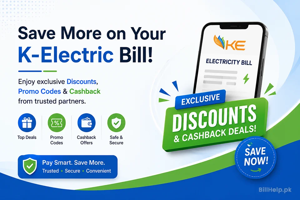 K-Electric Bill Discounts, Promo Codes, and Cashback Deals