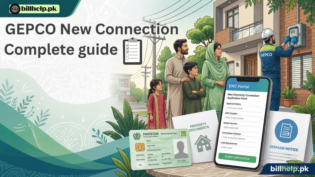 GEPCO New Connection Online 2026 – Apply, Documents, Charges & Tracking Guide