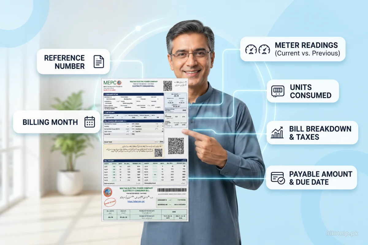 Understanding Your Physical MEPCO Bill