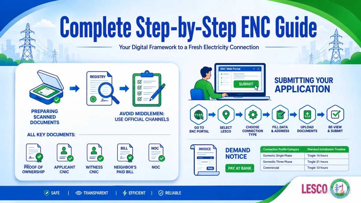 Complete Guide: Applying for a LESCO New Electricity Connection