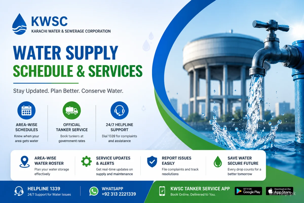 Karachi Water Supply Schedule: Comprehensive Area Timing Rosters & Bulk Mechanics
