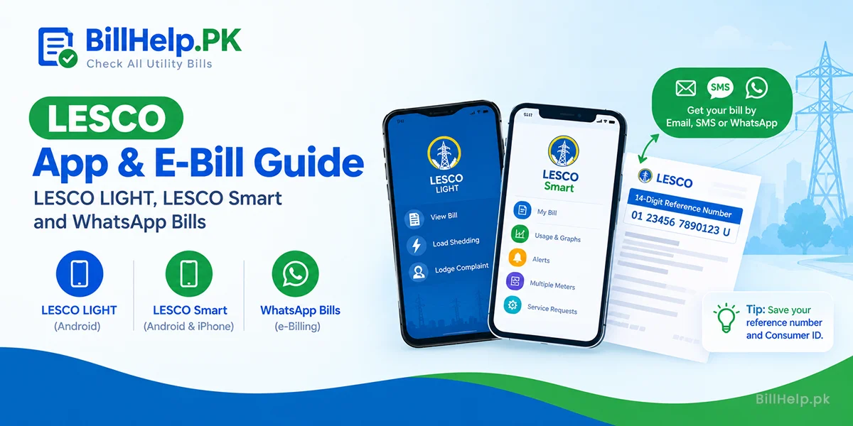 Lesco app and e-bill guide