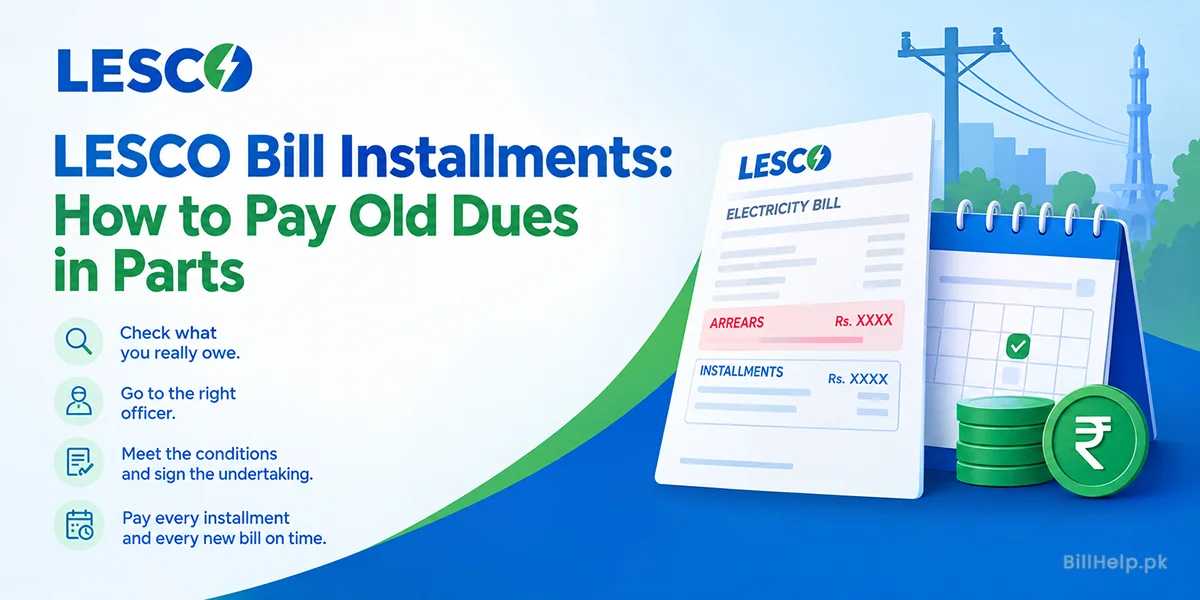 LESCO Bill Installments: How to Pay Old Dues in Parts