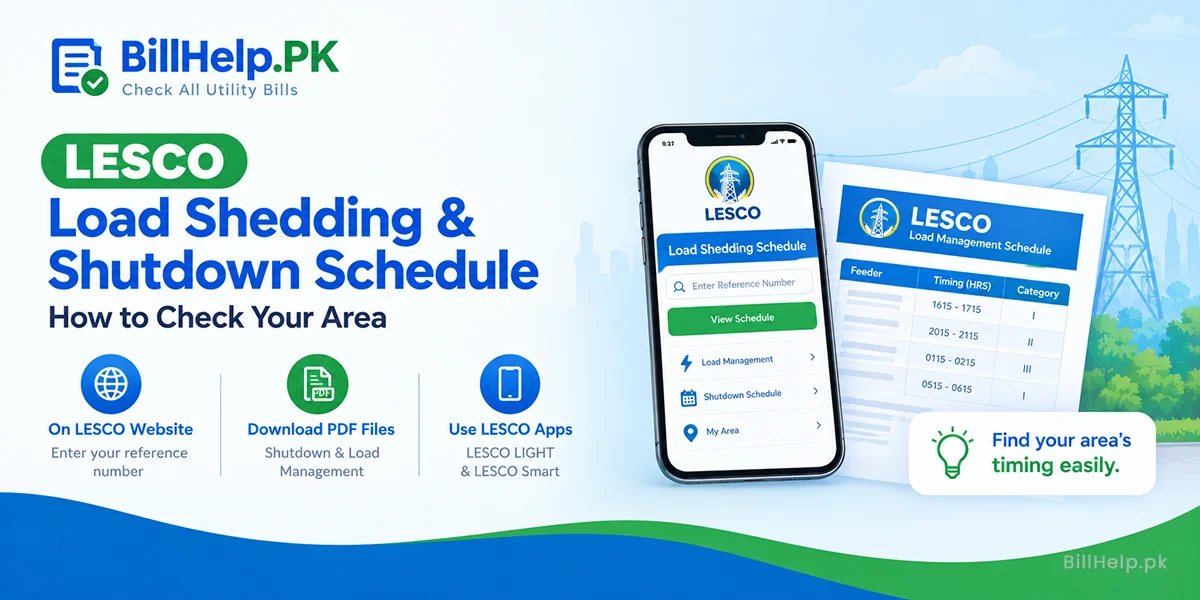 LESCO Load Shedding and Shutdown Schedule: How to Check Your Area