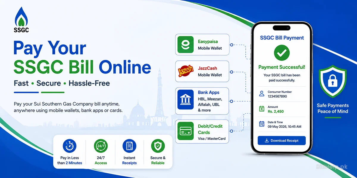 ssgc bill payment methods