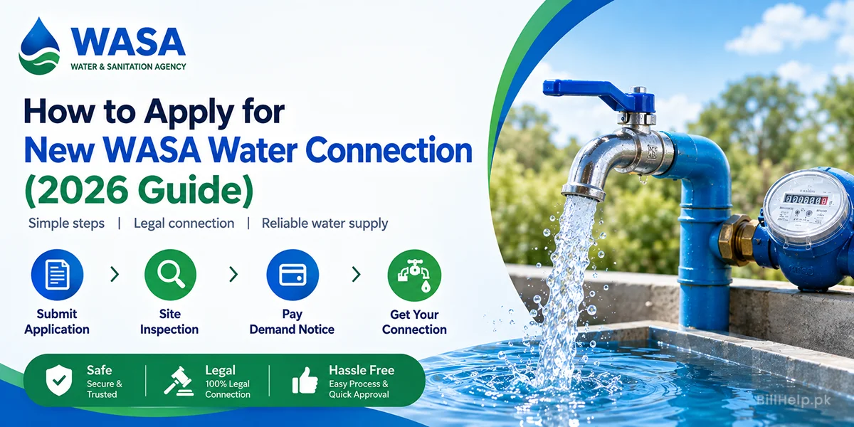 How to Apply for New WASA Water Connection in Rawalpindi (2026 Guide)