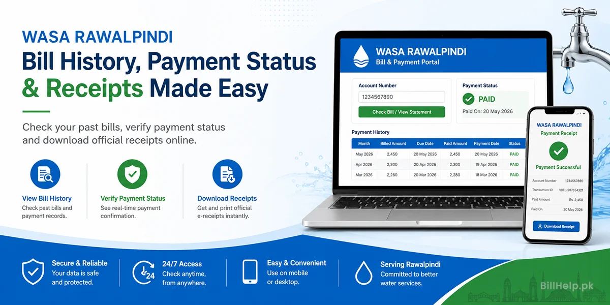 wasa rawalpindi payment status
